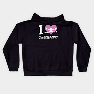 I love Cheerleading Cheerleader Kids Hoodie